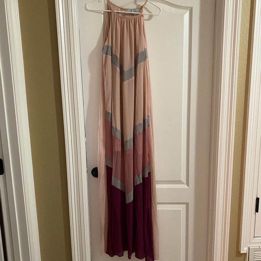 Purple shade maxi dress
